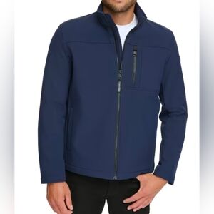 Calvin Klein Men's XL Infinite Stretch Water & Wind Resistant Jacket Navy Blue